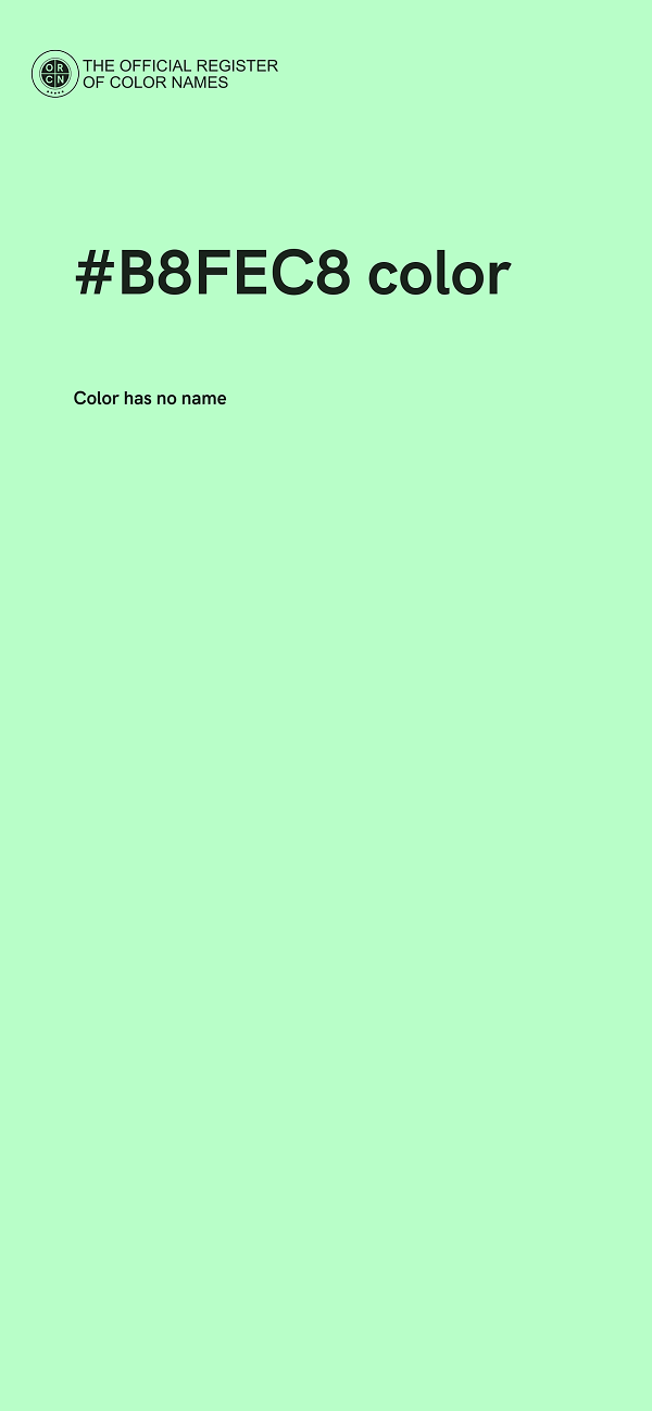 #B8FEC8 color image