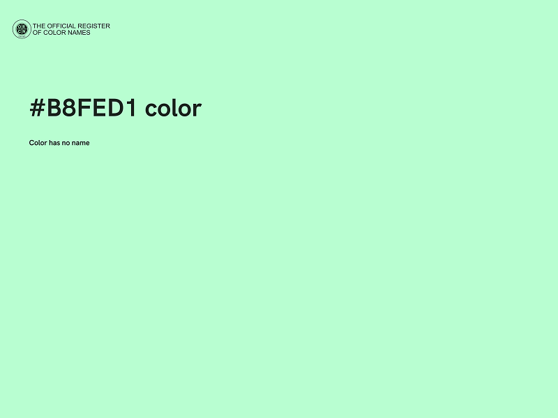 #B8FED1 color image