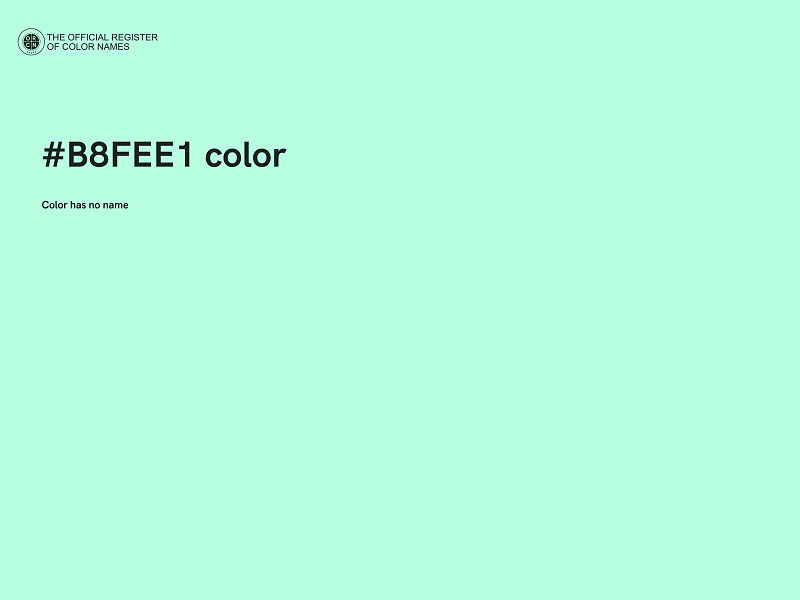 #B8FEE1 color image