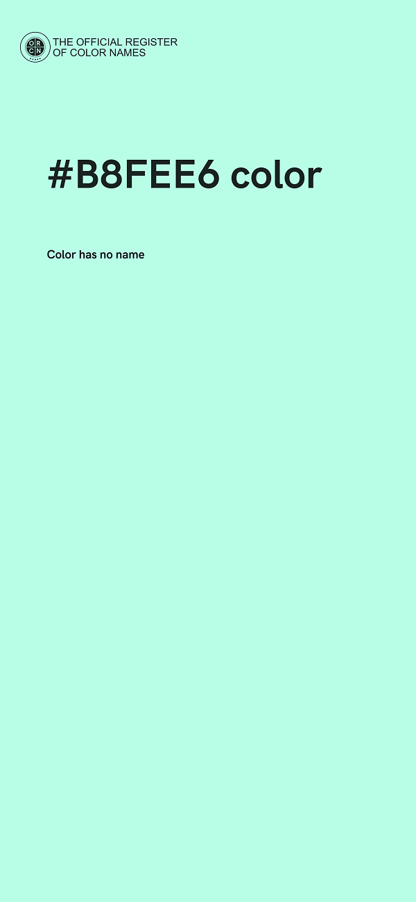 #B8FEE6 color image