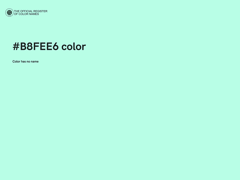 #B8FEE6 color image