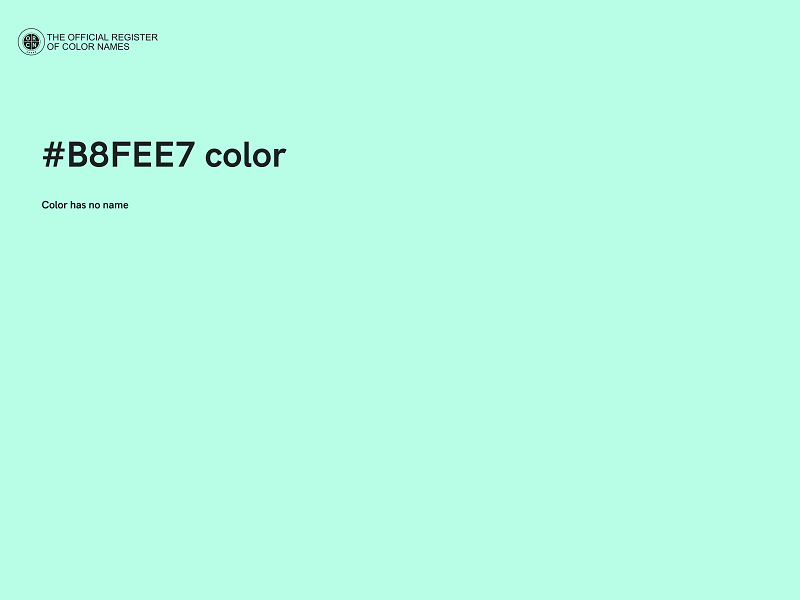 #B8FEE7 color image