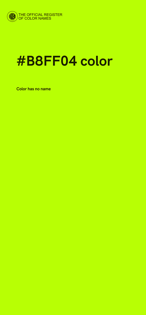 #B8FF04 color image