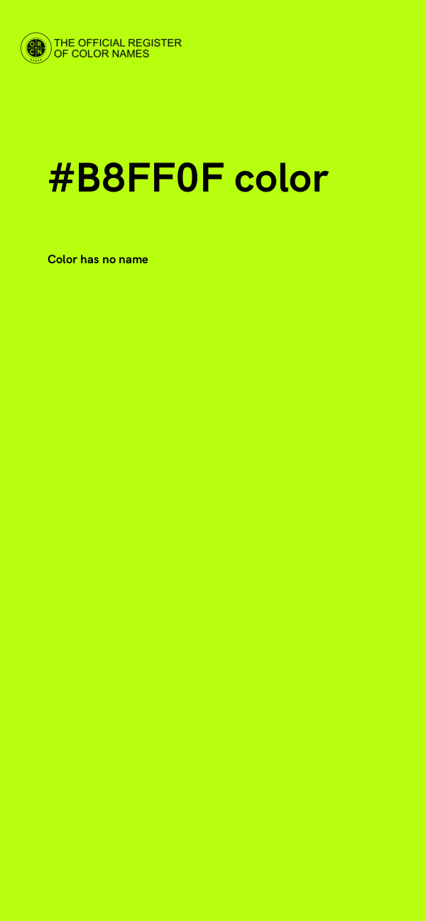 #B8FF0F color image