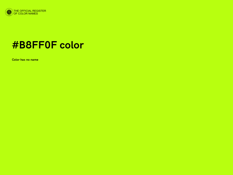 #B8FF0F color image