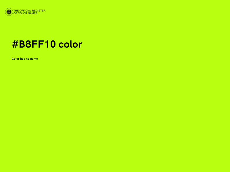 #B8FF10 color image