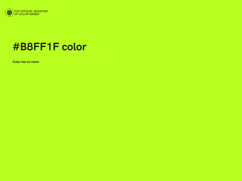 #B8FF1F color image