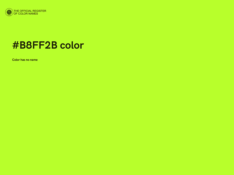 #B8FF2B color image