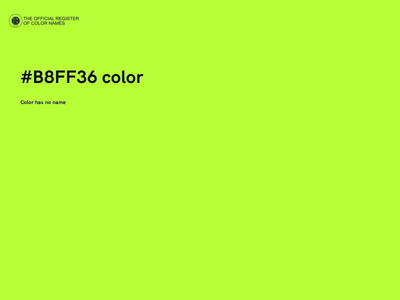 #B8FF36 color image
