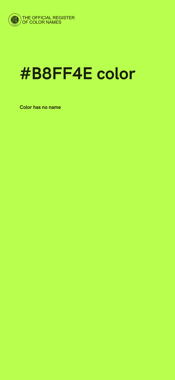 #B8FF4E color image