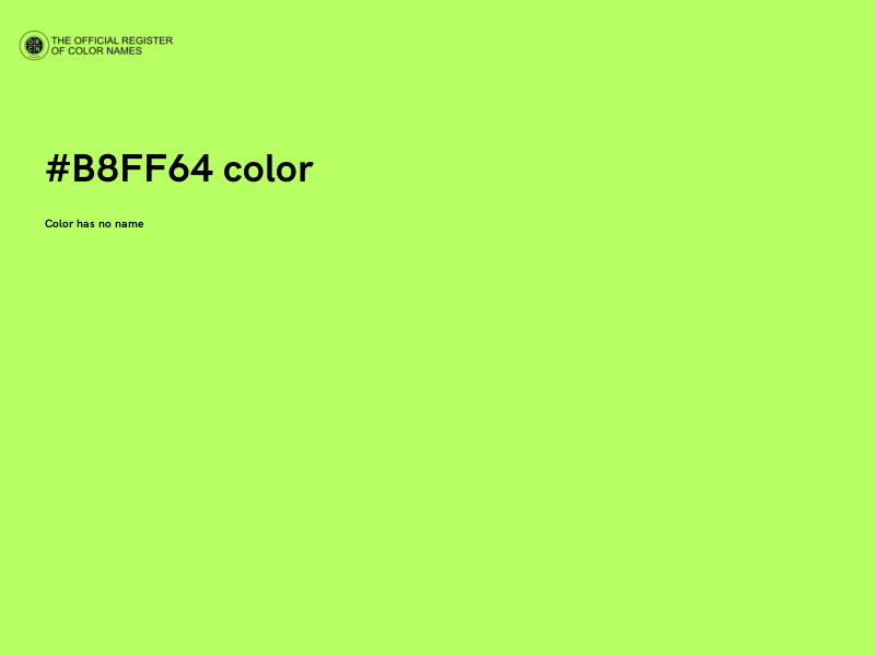 #B8FF64 color image