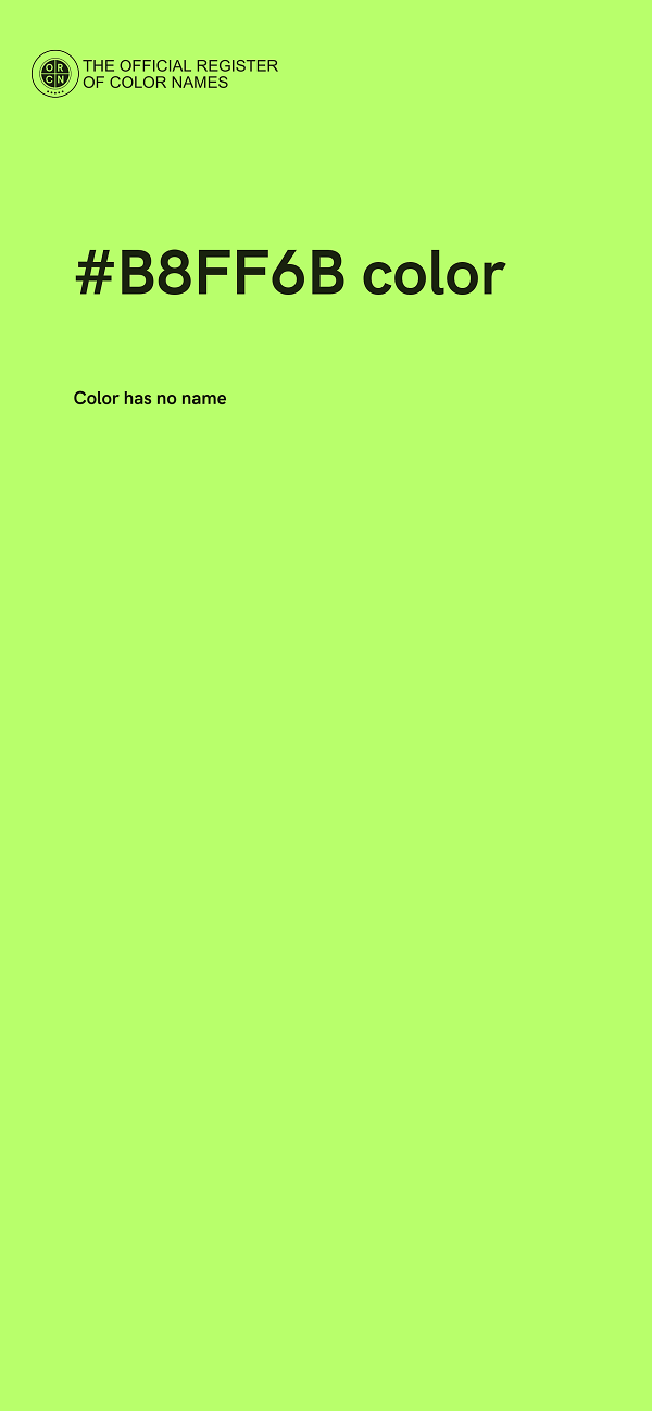 #B8FF6B color image