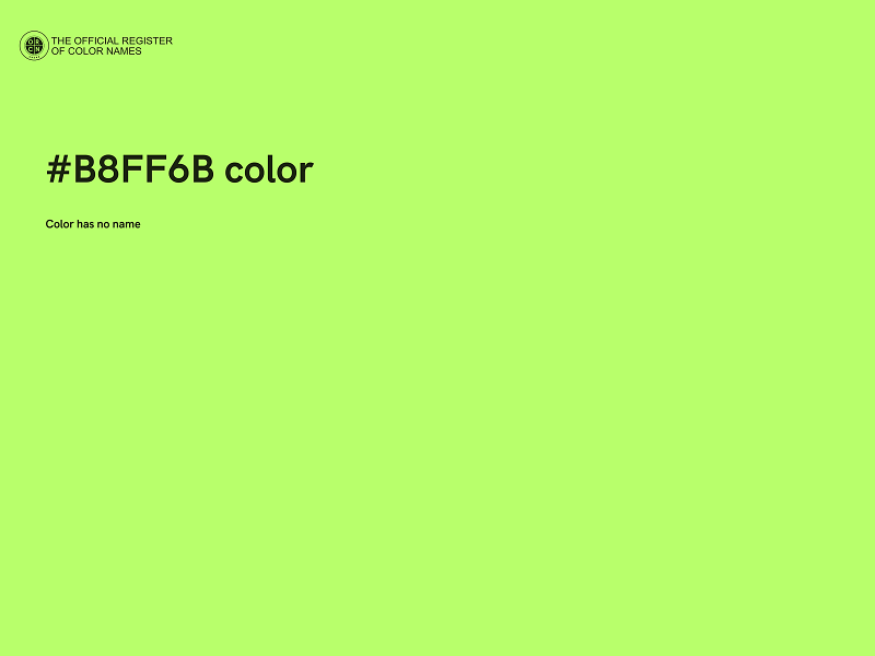 #B8FF6B color image