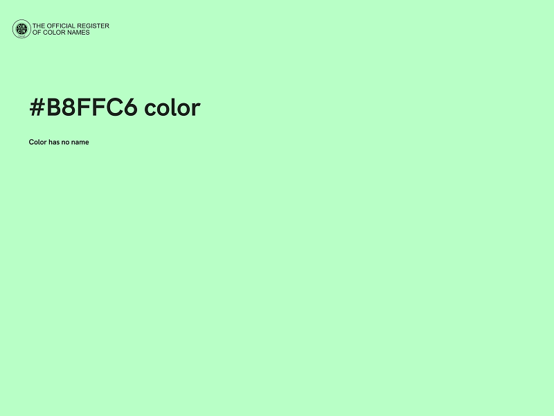 #B8FFC6 color image