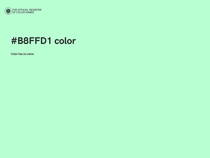 #B8FFD1 color image