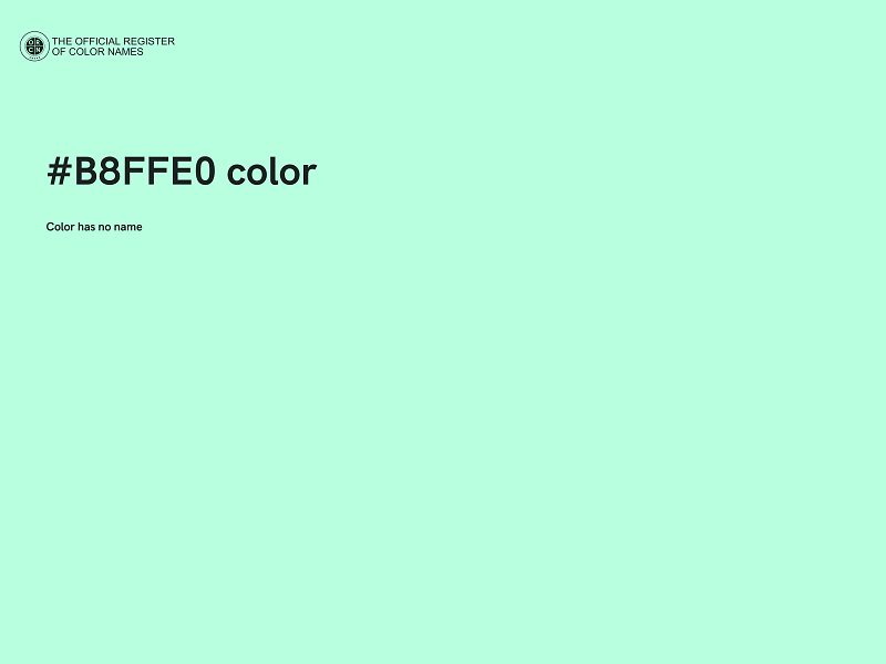 #B8FFE0 color image