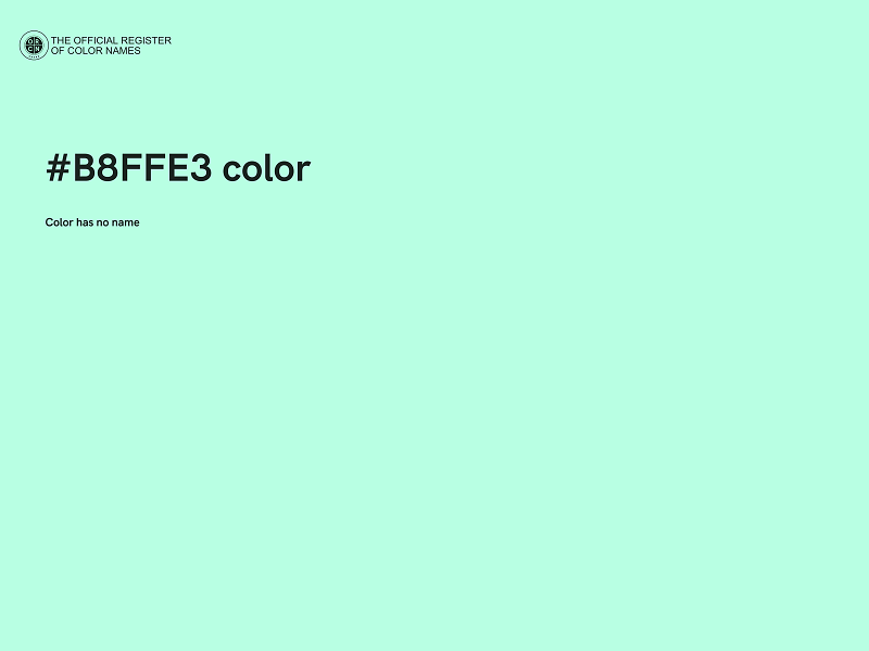 #B8FFE3 color image