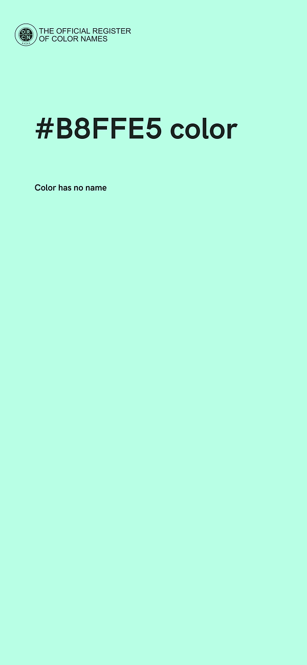 #B8FFE5 color image