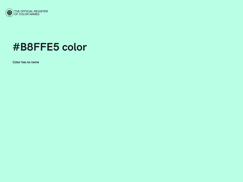 #B8FFE5 color image