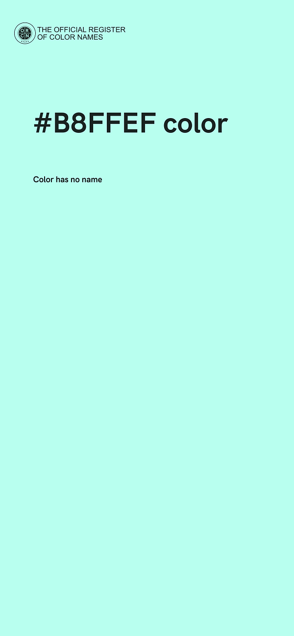 #B8FFEF color image