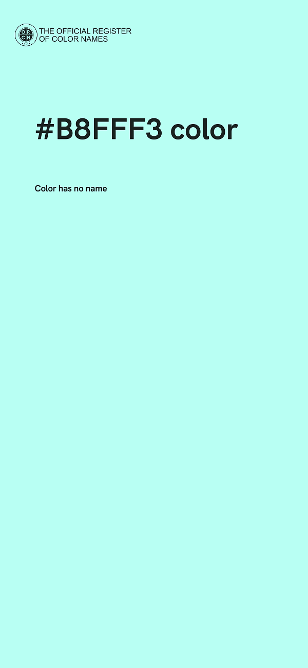 #B8FFF3 color image