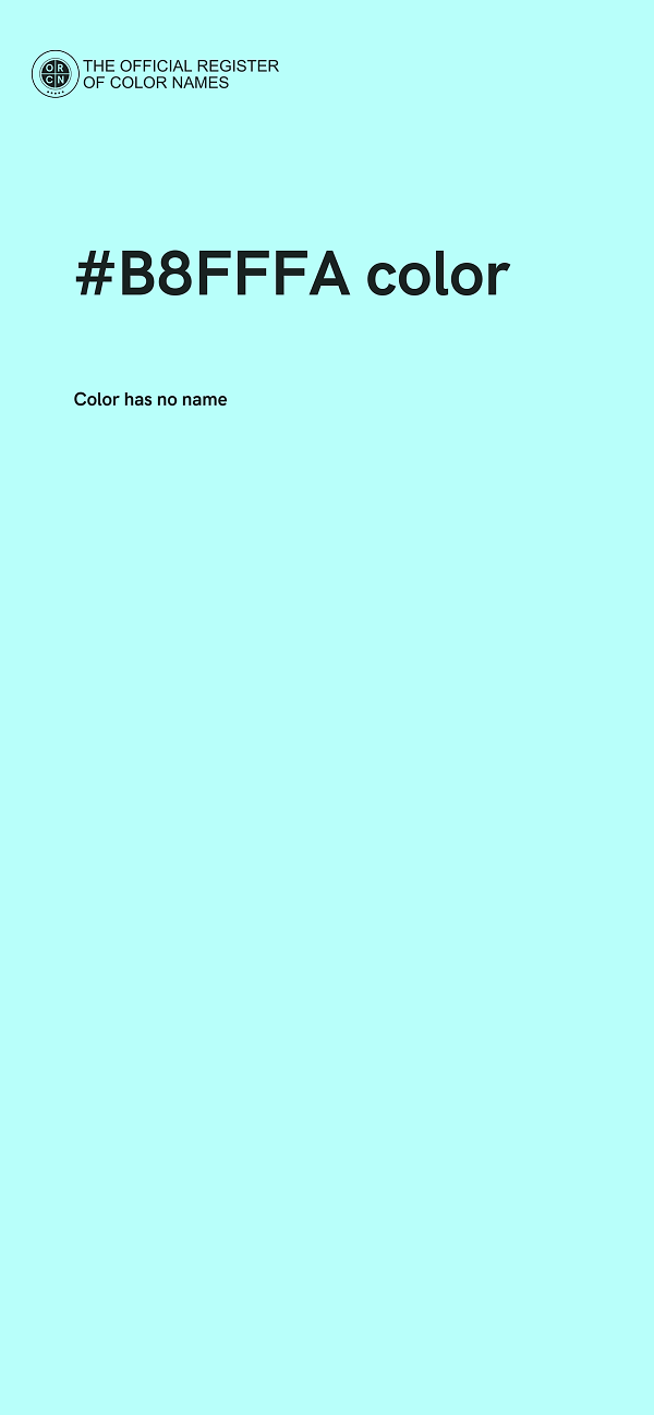 #B8FFFA color image