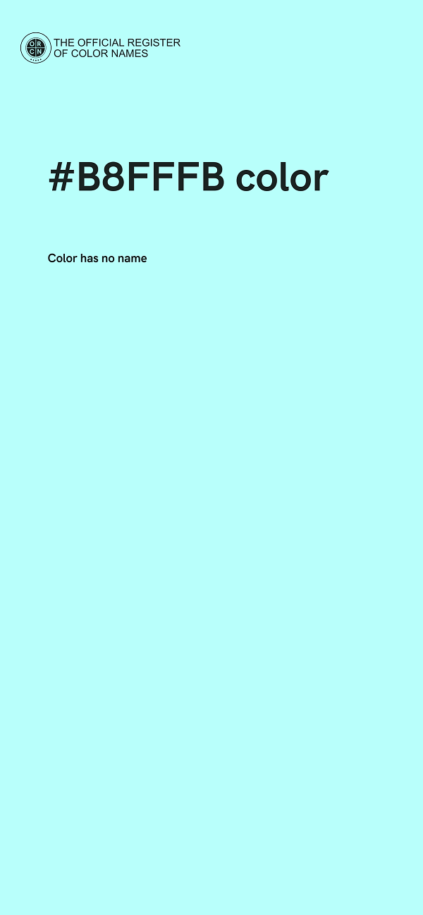 #B8FFFB color image