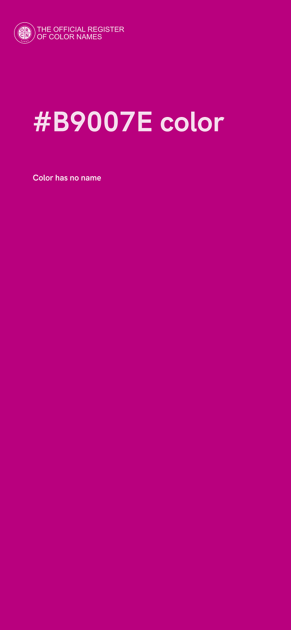 #B9007E color image