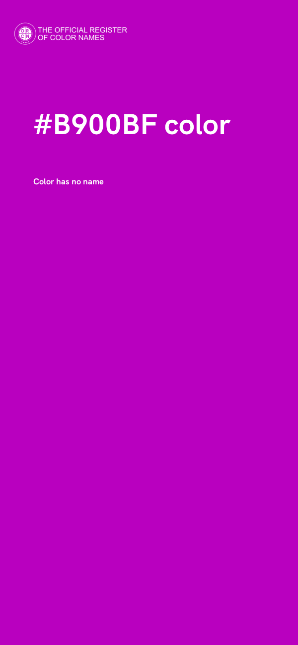 #B900BF color image