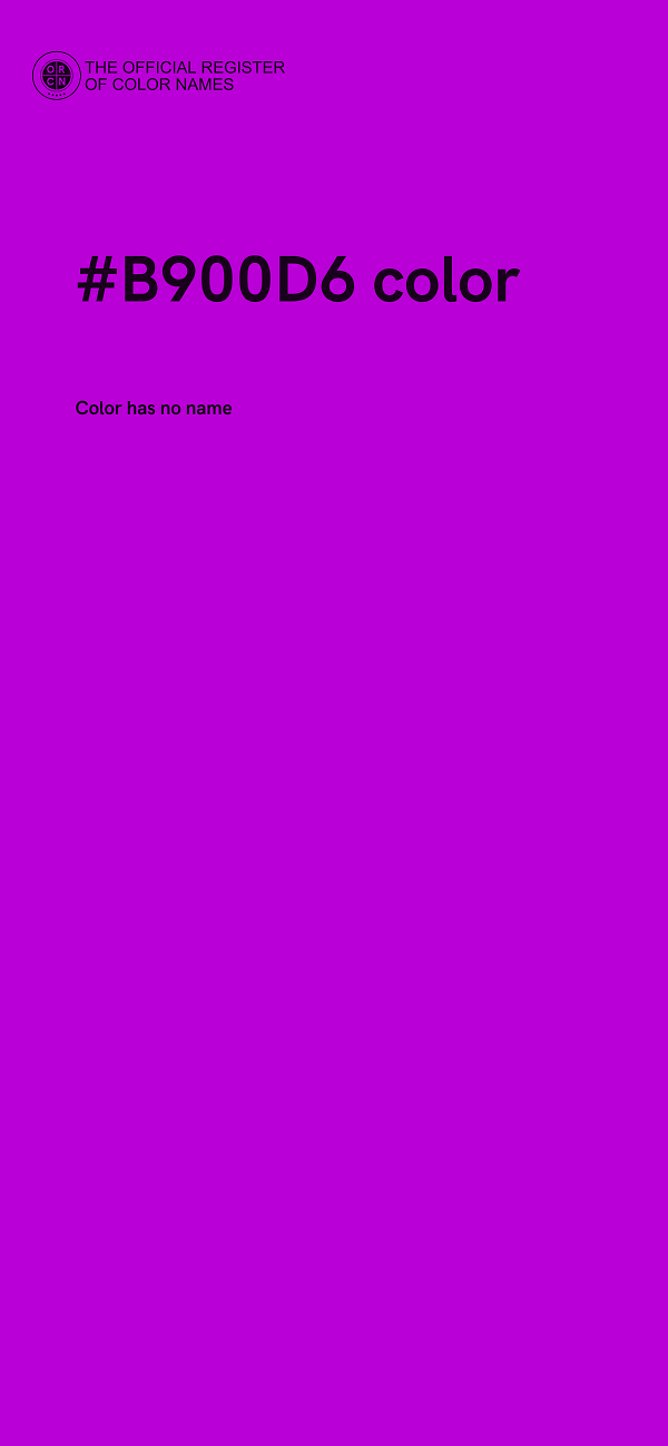 #B900D6 color image