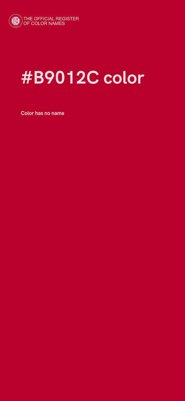 #B9012C color image