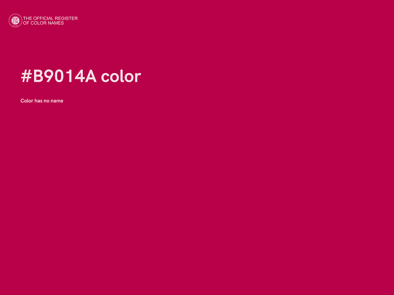 #B9014A color image