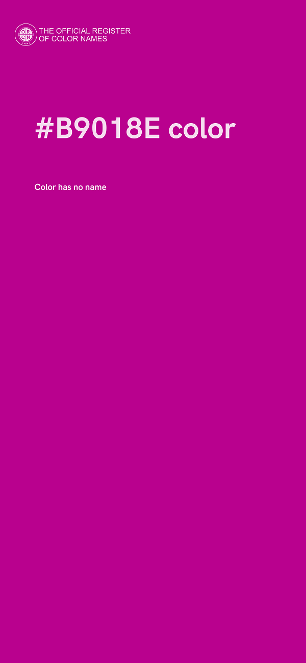 #B9018E color image
