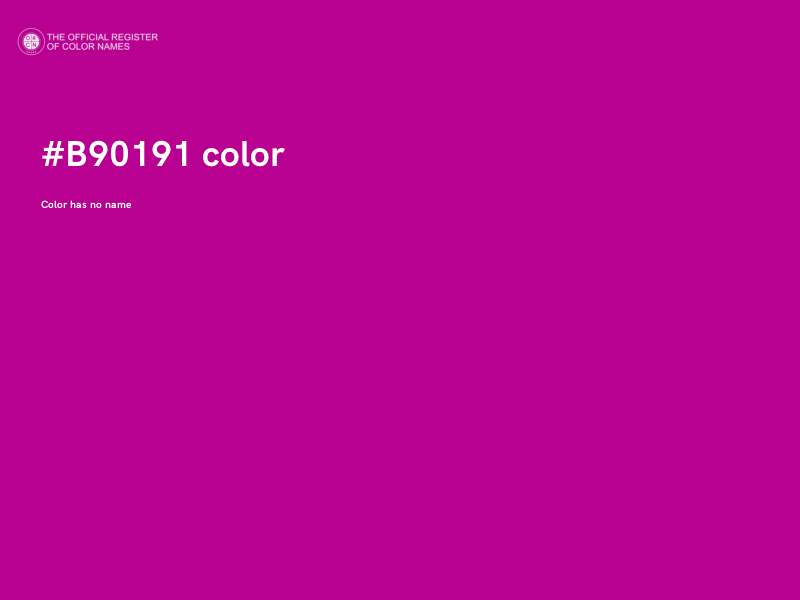 #B90191 color image