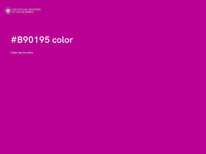 #B90195 color image