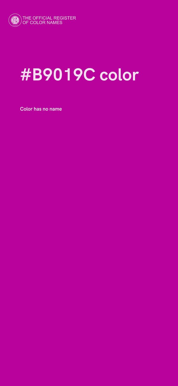 #B9019C color image