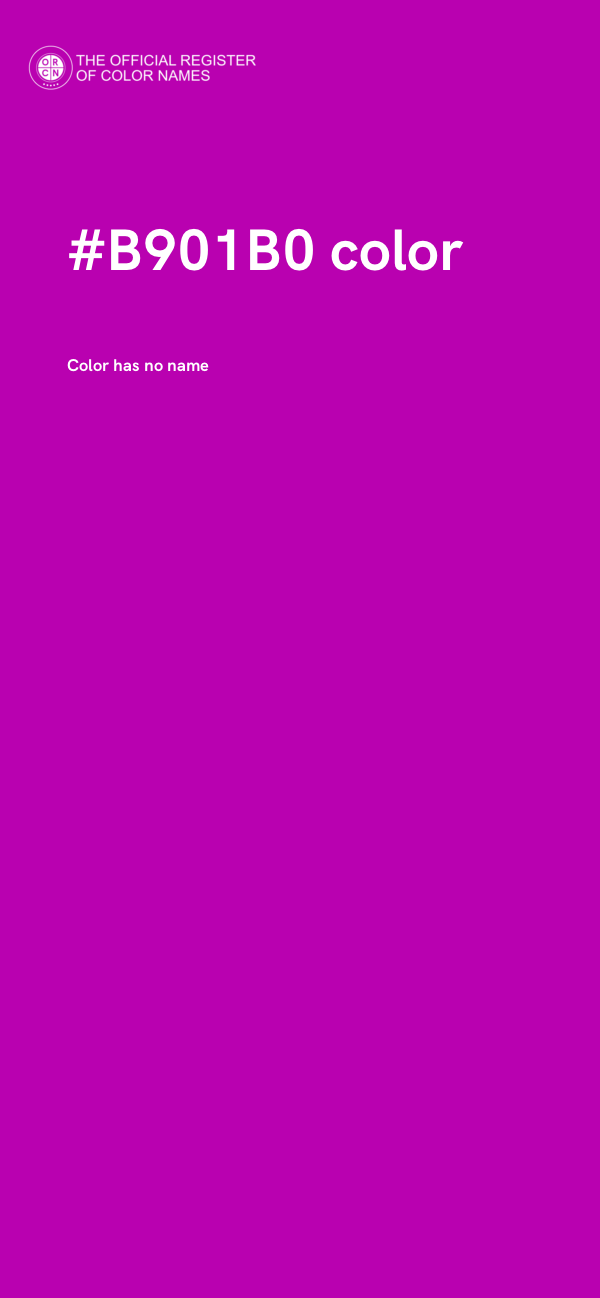#B901B0 color image