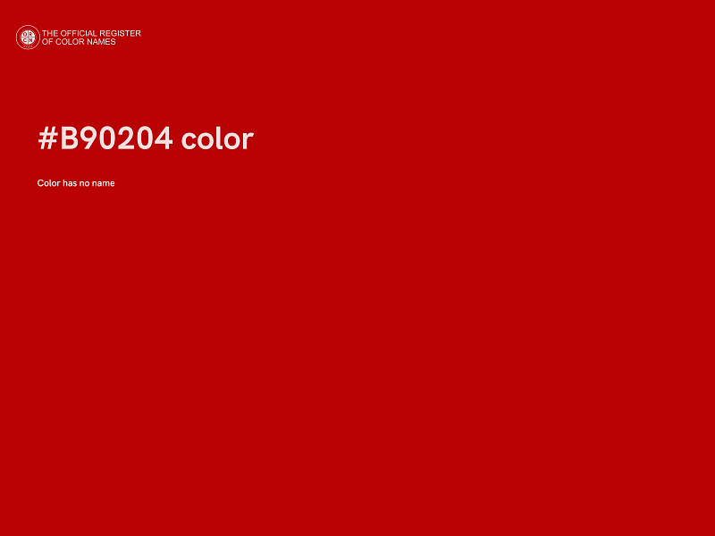 #B90204 color image