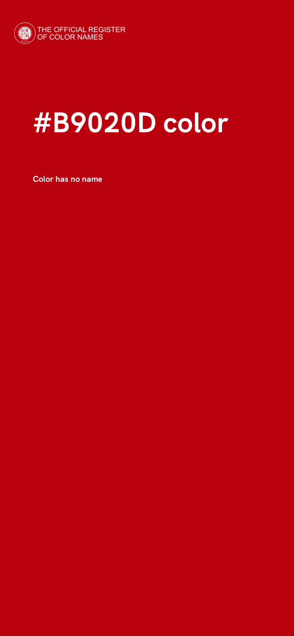 #B9020D color image