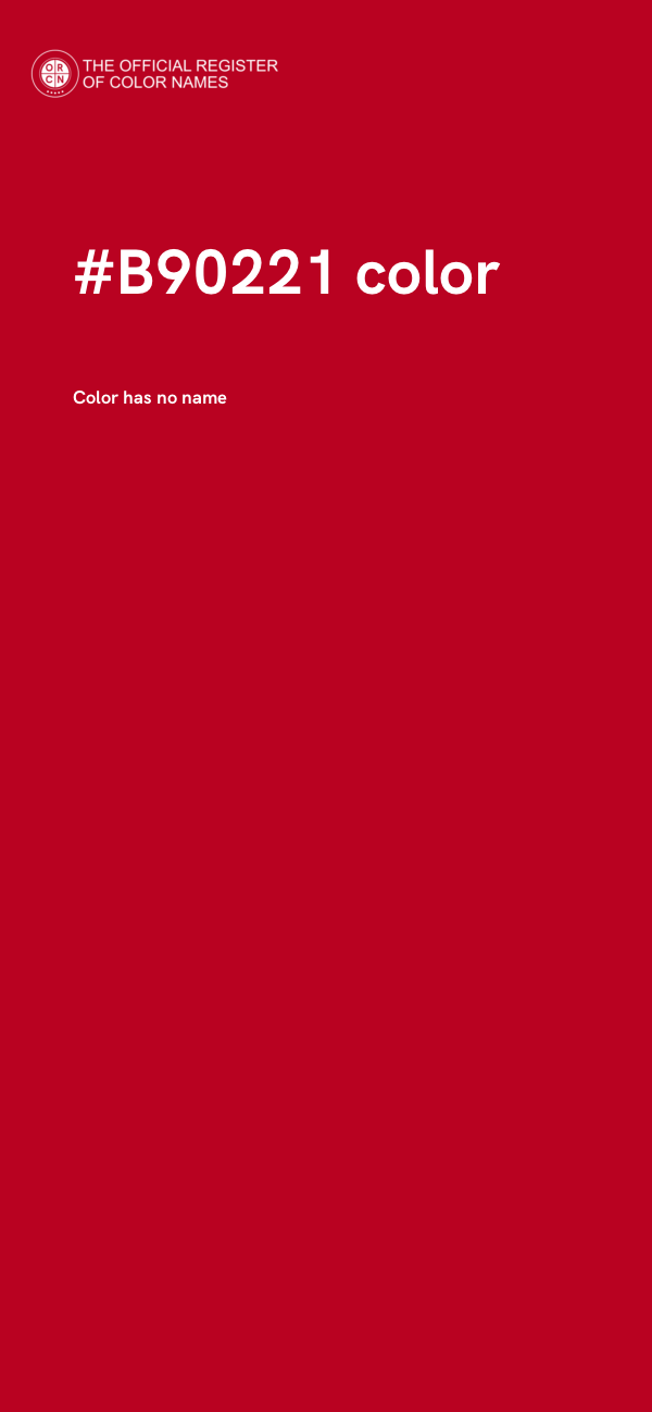 #B90221 color image