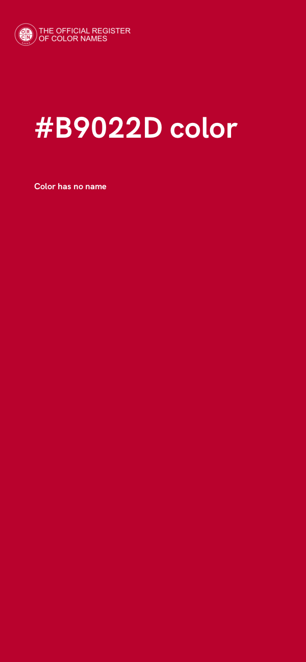 #B9022D color image