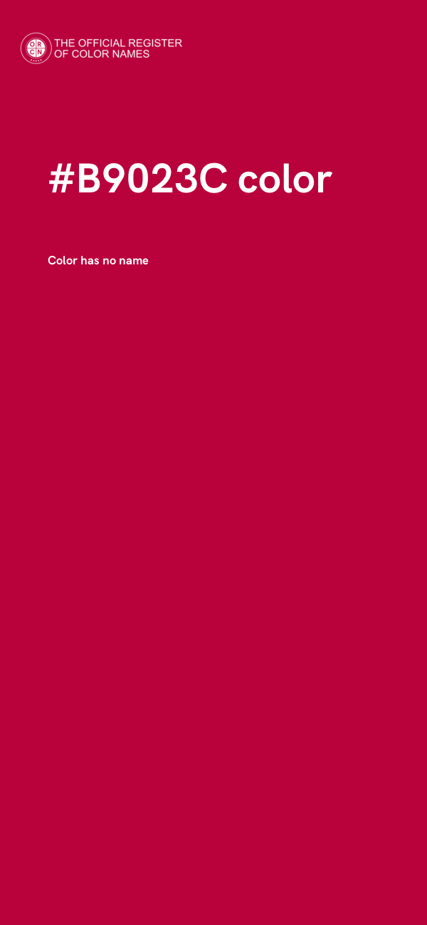 #B9023C color image