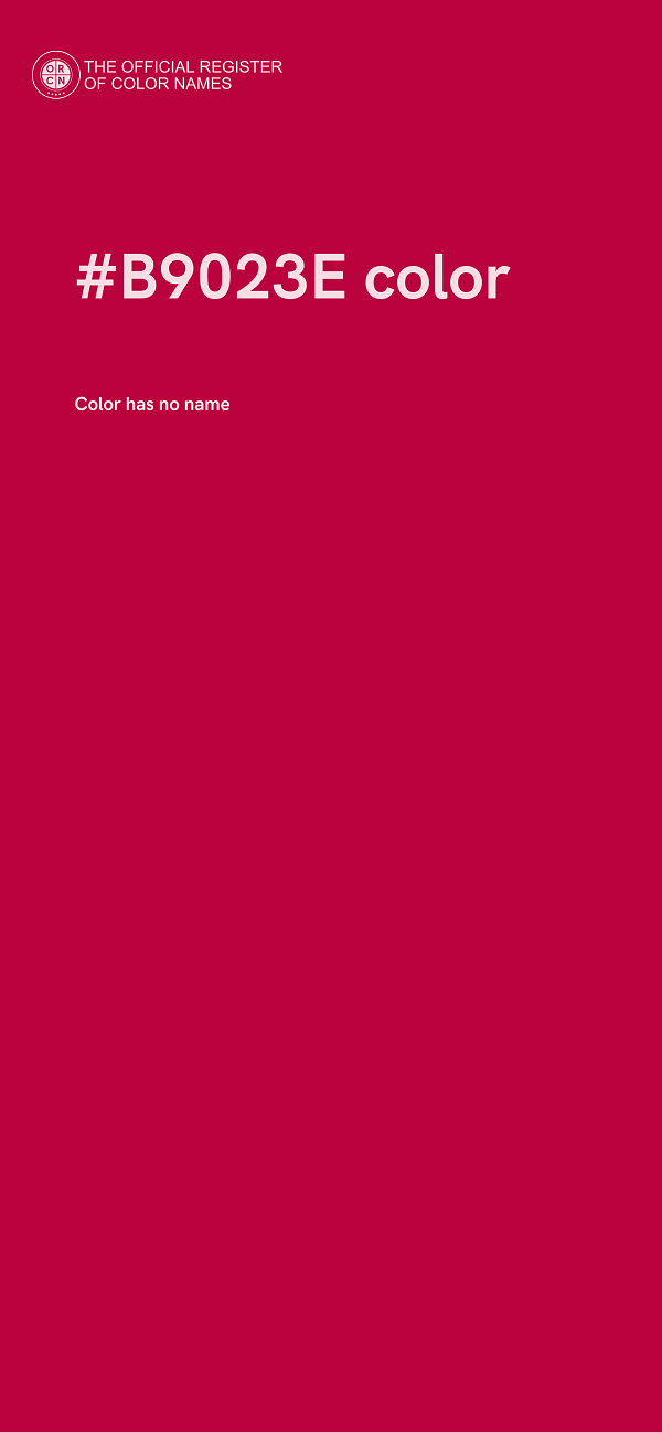 #B9023E color image