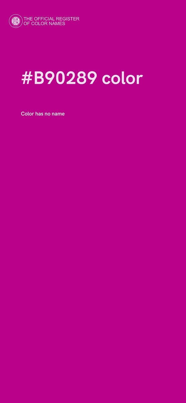#B90289 color image