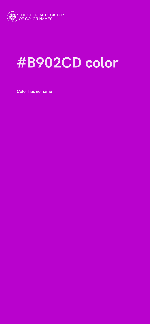 #B902CD color image