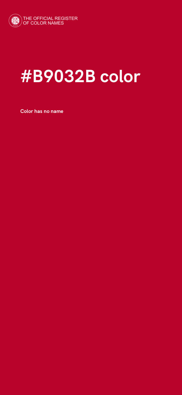 #B9032B color image