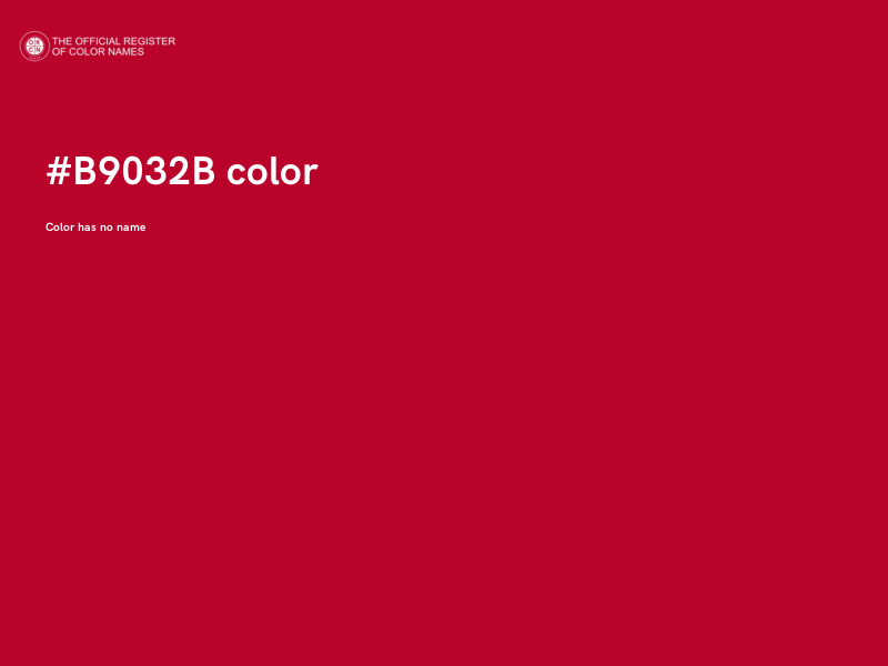 #B9032B color image