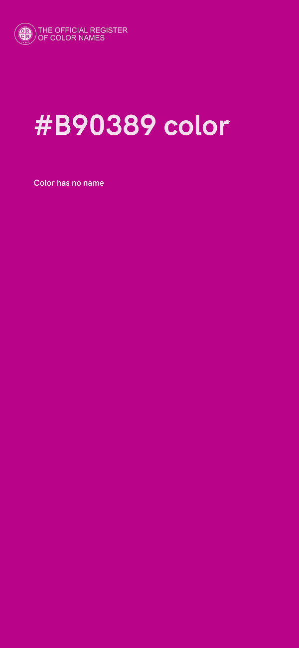 #B90389 color image