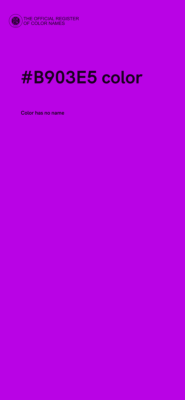 #B903E5 color image