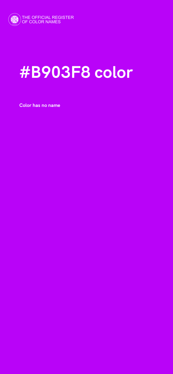 #B903F8 color image